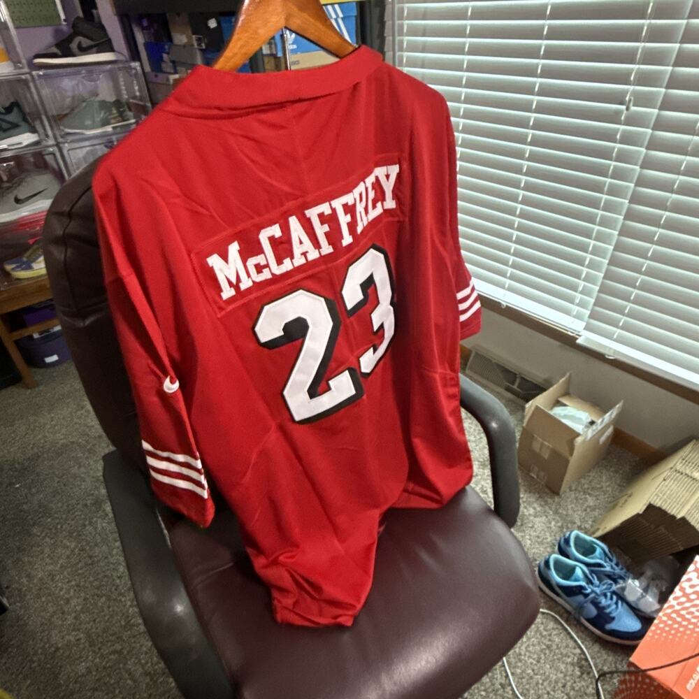 Sizes XXL 2XL Nike On Field San Francisco 49Ers McCaffrey Jersey - Picture 4 of 4